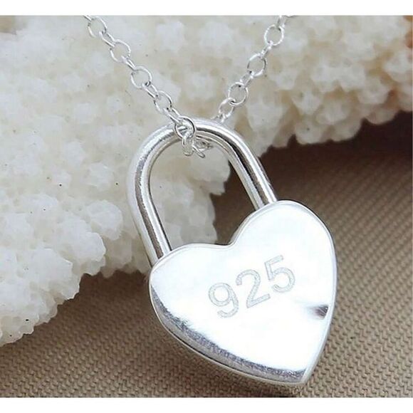 Sterling Silver Heart Necklace - Picture 5 of 7